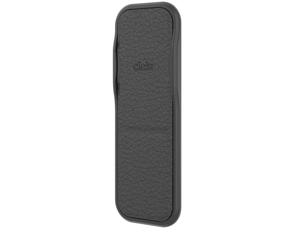 CLCKR Universal Cell Phone Grip Holder and Expanding Stand - Embossed Black