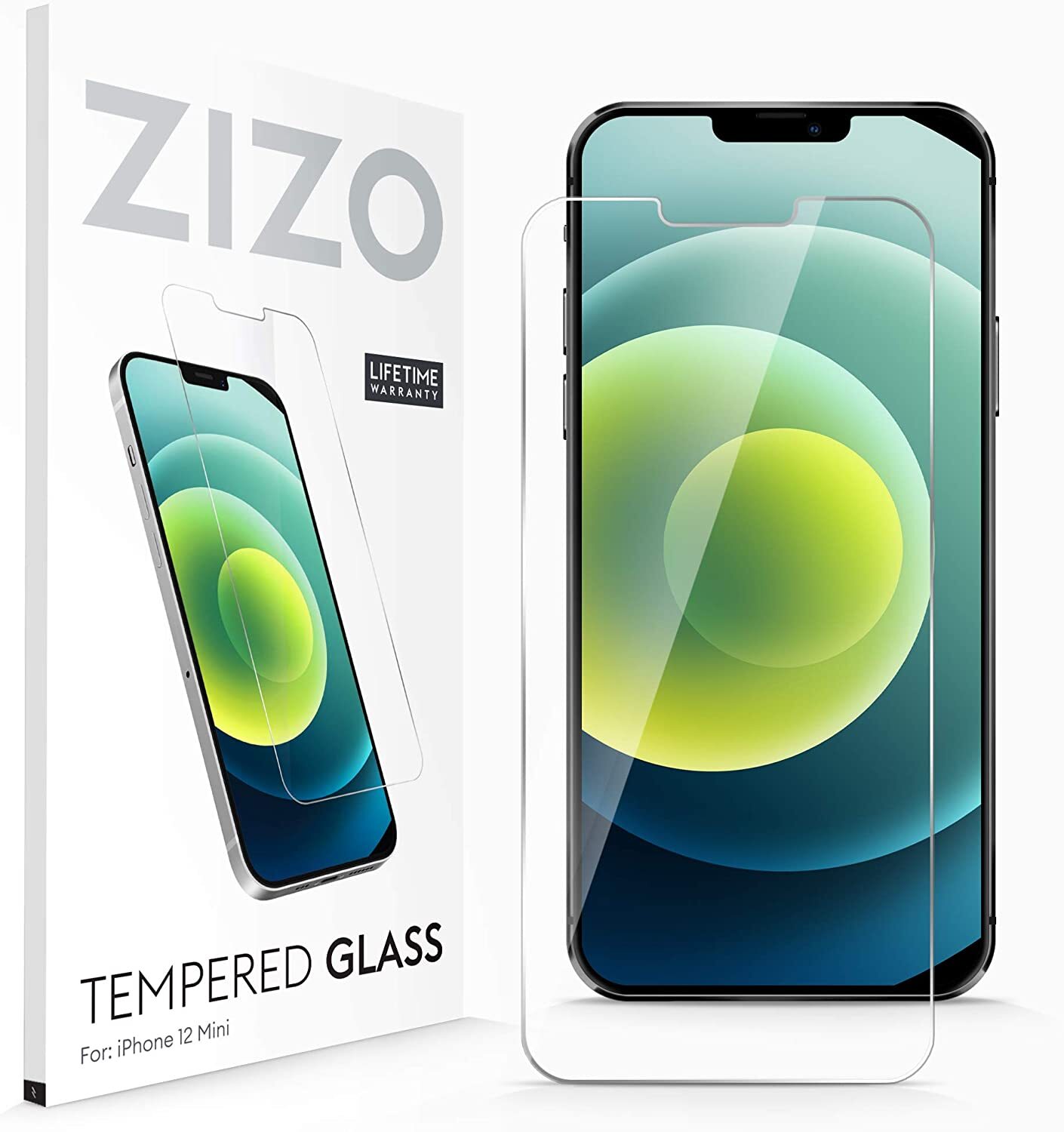 ZIZO Tempered Glass Screen Protector for iPhone 12 Mini - Clear