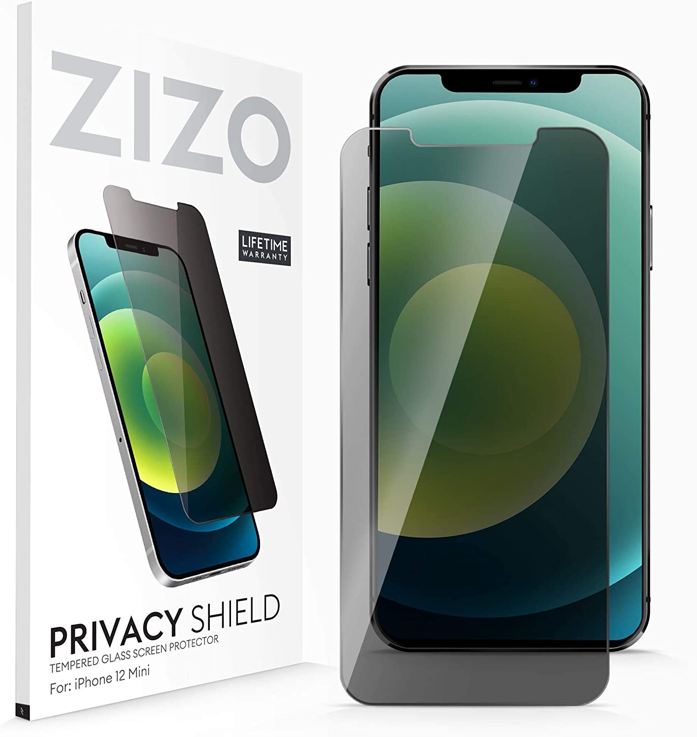 ZIZO Privacy Tempered Glass Screen Protector for iPhone 12 Mini