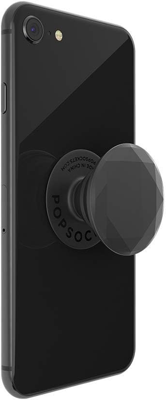 PopSockets PopGrip: Swappable Grip for Phones & Tablets - Metallic Diamond Black