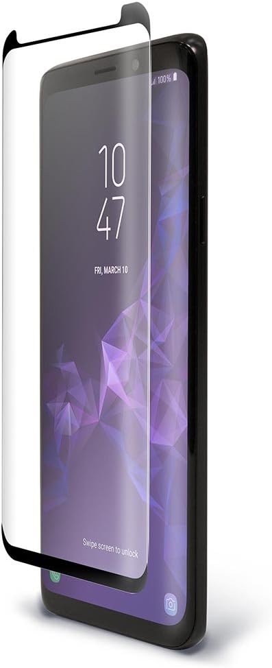 BodyGuardz Pure Arc Tempered Glass for Samsung Galaxy S9+ Clear Curved Screen Protector