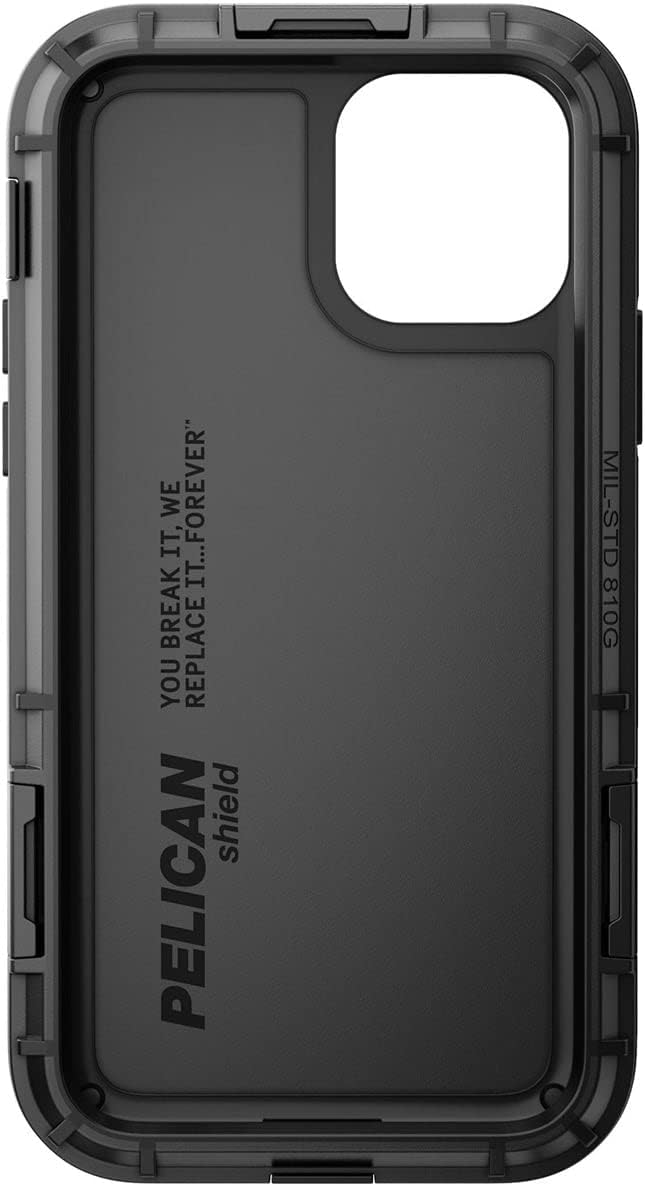Pelican Shield Case with Holster iPhone 11 Pro Xs X Drop Tested Dupont Kevlar Carbon - Black