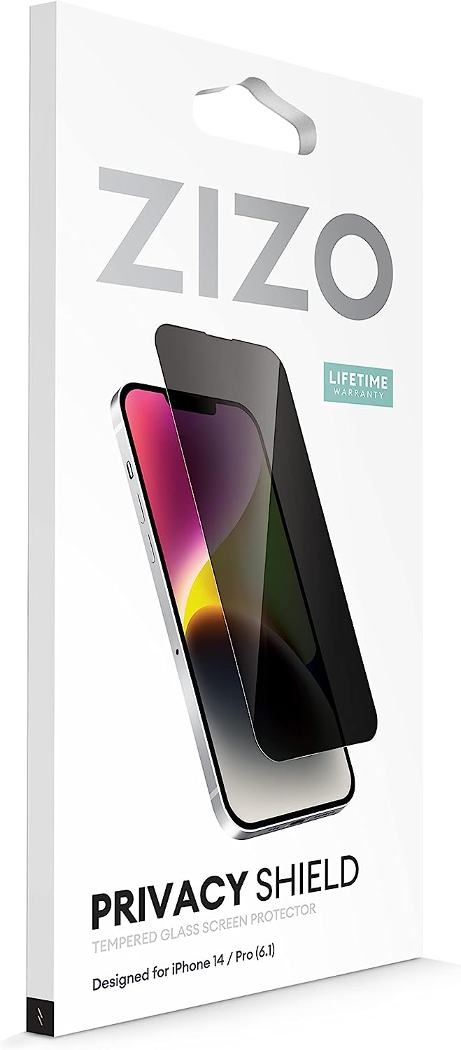 ZIZO Tempered Glass Screen Protector for iPhone 14 & iPhone 13 - Privacy