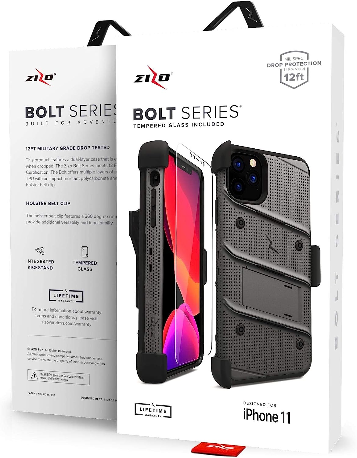 ZIZO Bolt Apple iPhone 11 Pro Holster Case 4 Colors