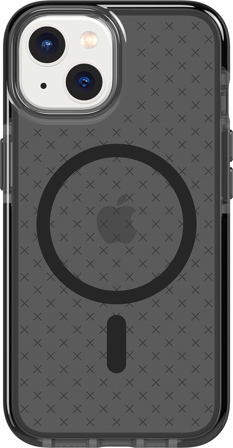 Tech21 iPhone 14 Evo Check Case with 16ft FlexShock Multi-Drop Protection MagSafe Compatible