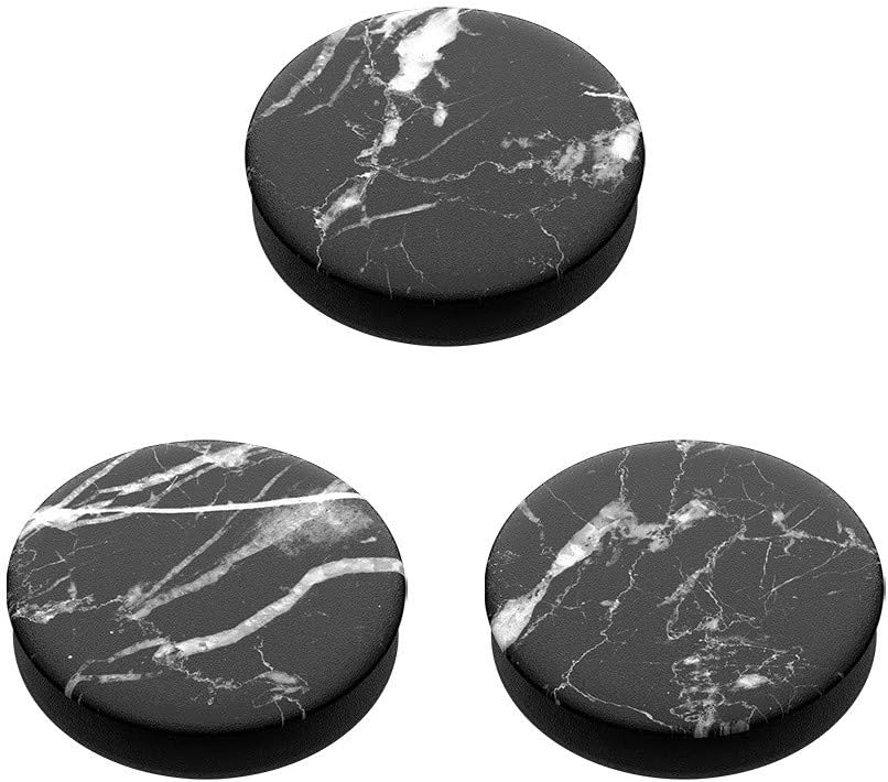 PopSockets PopMinis: Mini Grips for Phones & Tablets (3 Pack) - Black Marble