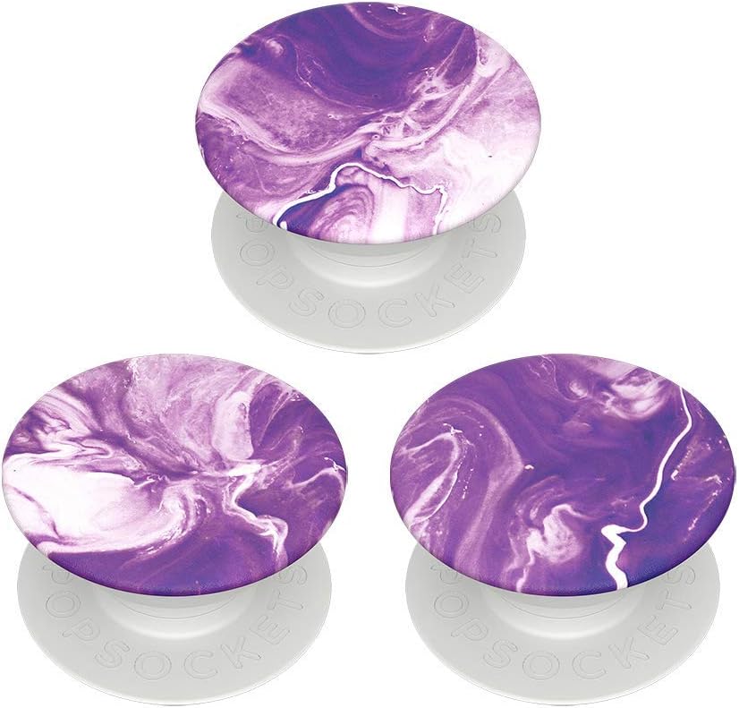PopSockets PopMinis - Mini Grips for Phones & Tablets (3 Pack) - Purple Nucolor Bombs