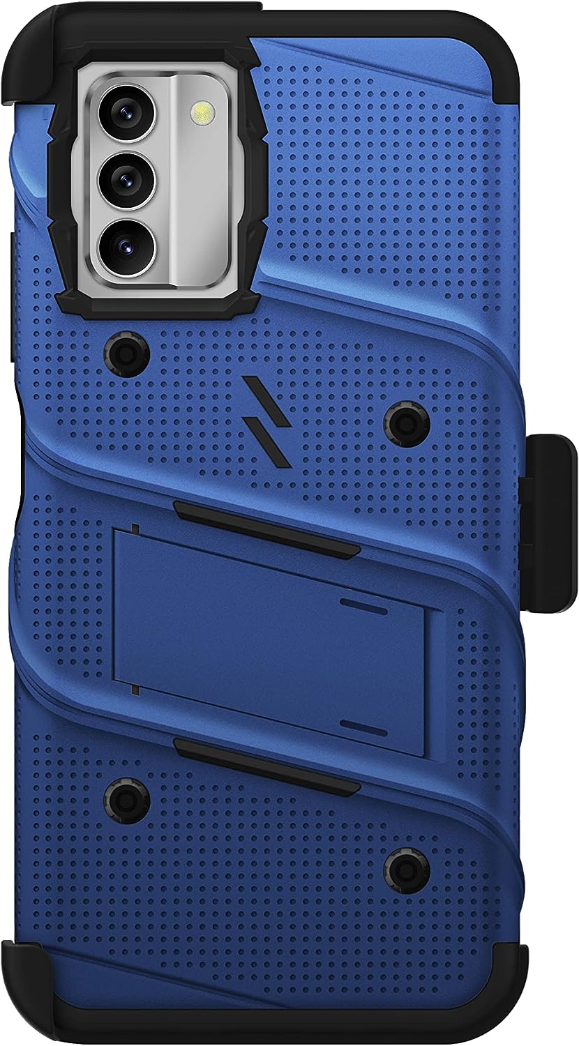 ZIZO Bolt Nokia G400 5G Drop Protection Holster Case with Built-in Kickstand Clip, Tempered Glass & Lanyard (3 Colors)