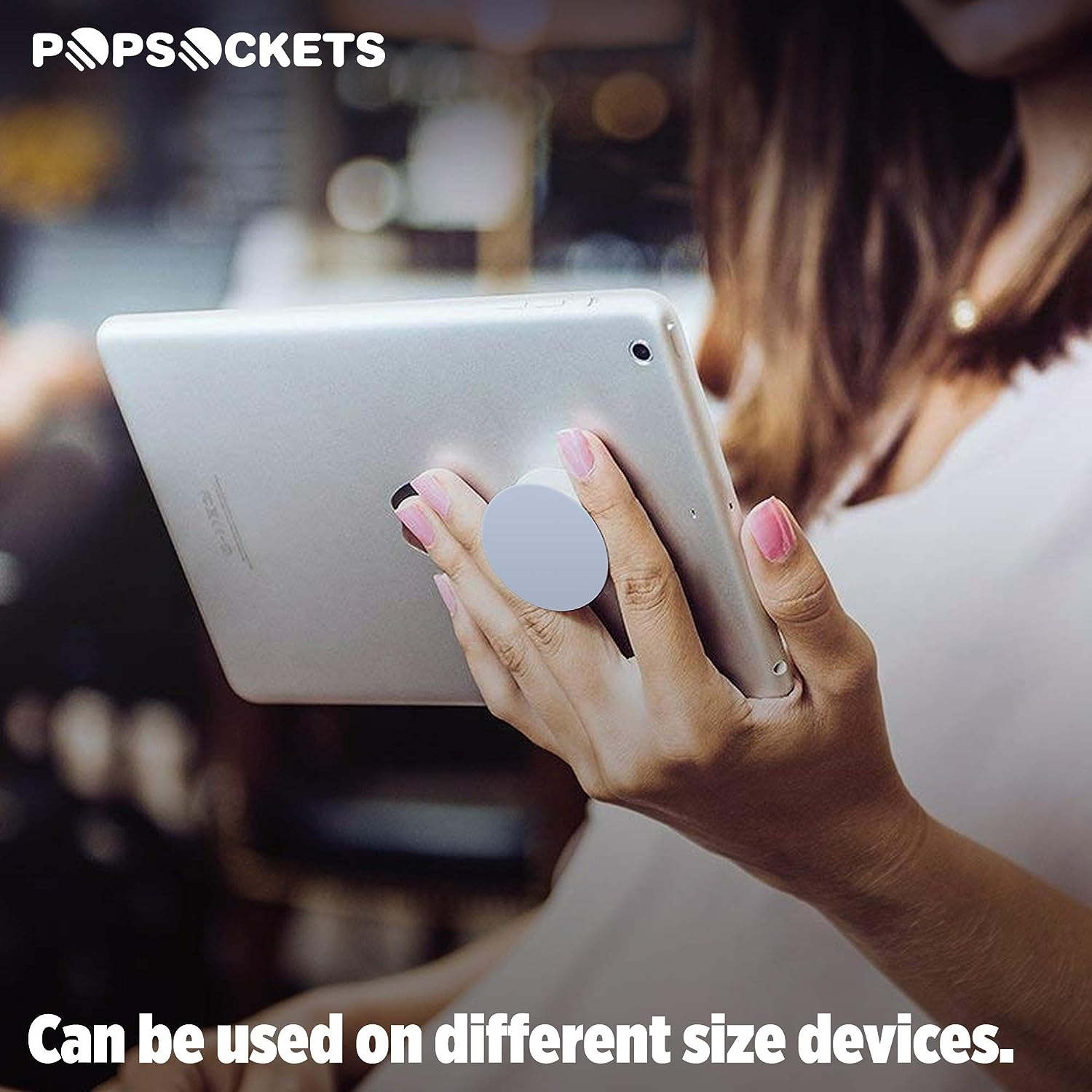 PopSockets Collapsible Grip & Stand for Phones and Tablets - Blueish