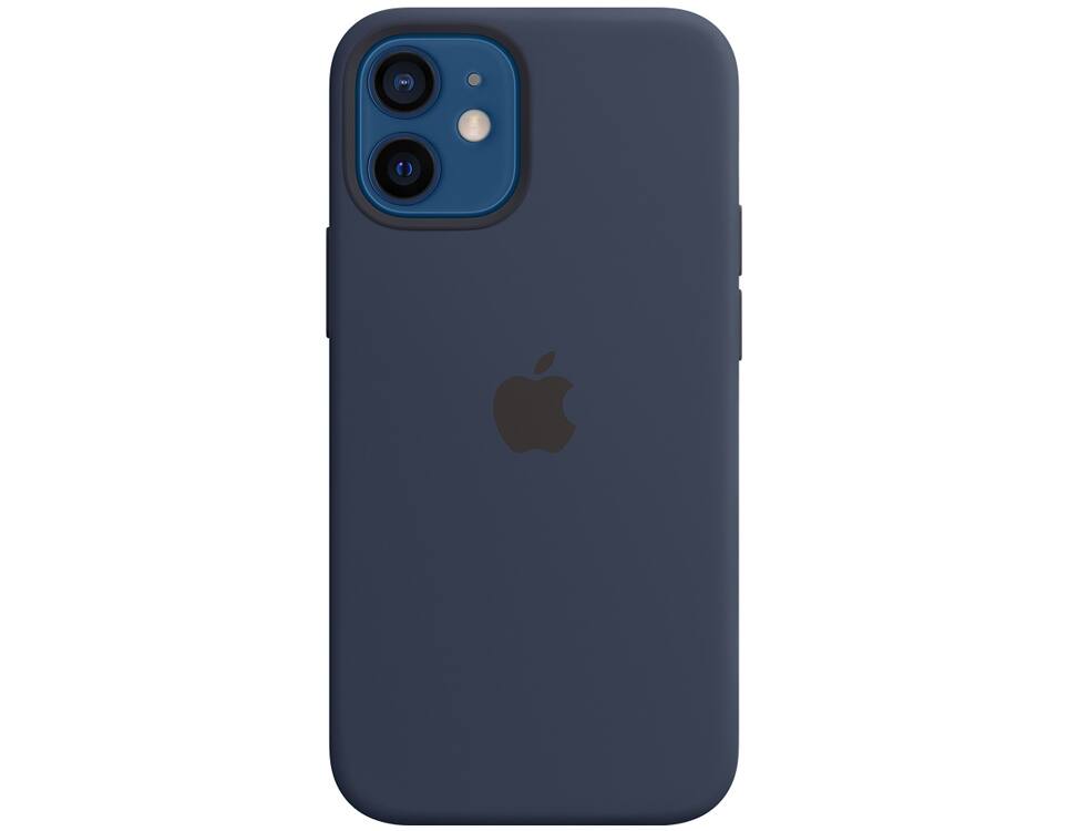 Apple Silicone Case with MagSafe for iPhone 12 Mini Scratches and Drop Protect (Deep Navy)