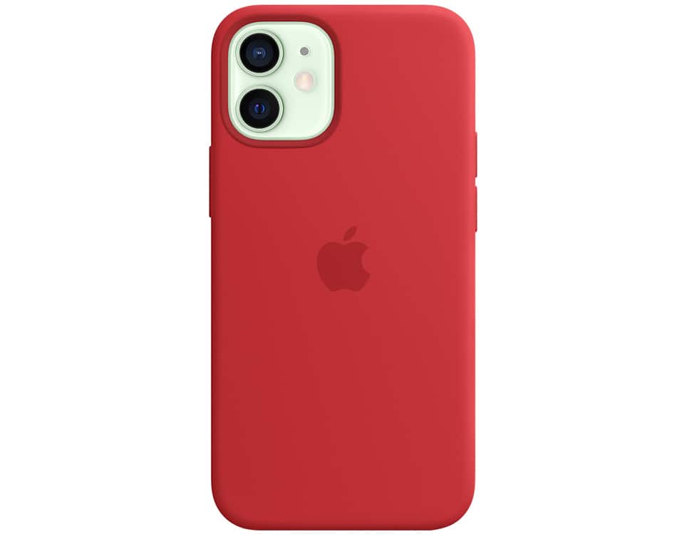 Apple Silicone Case with MagSafe for iPhone 12 Mini Scratches and Drop Protect (Red)