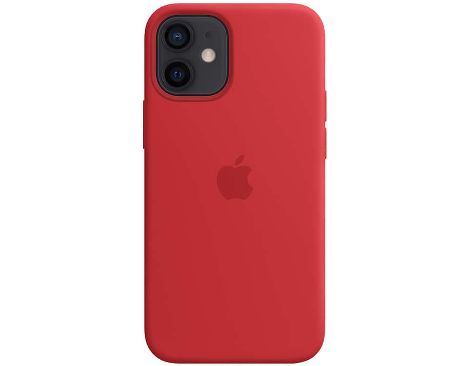 Apple Silicone Case with MagSafe for iPhone 12 Mini Scratches and Drop Protect (Red)