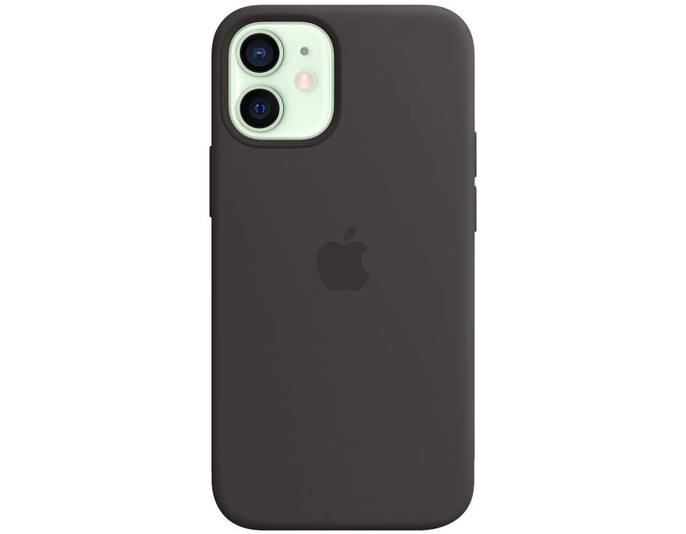 Apple Silicone Case with MagSafe for iPhone 12 Mini Scratches and Drop Protected (Black)