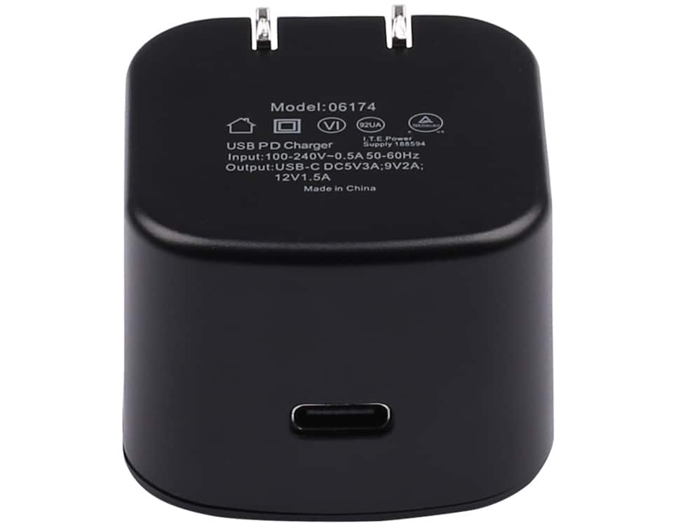 AT&T 18W USB C Fast Charging Wall Charger, Test & Certified by AT&T - Black