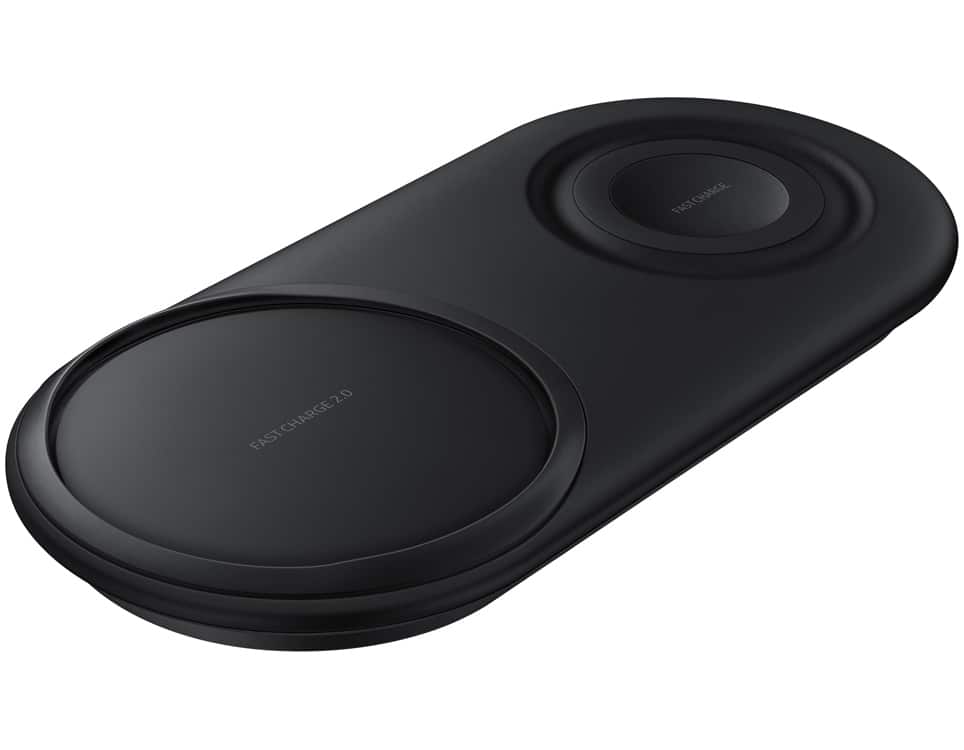 SAMSUNG Wireless Charger Duo Pad, Fast & Convenient Charge 2.0 - Black