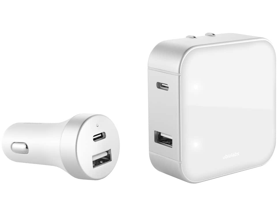 Ubiolabs 30W USB-C to Lightning Charging Bundle, Powerful Performance Pack - White
