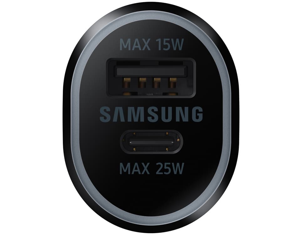 Samsung Super Fast Charging Car Charger Duo 25W - Black