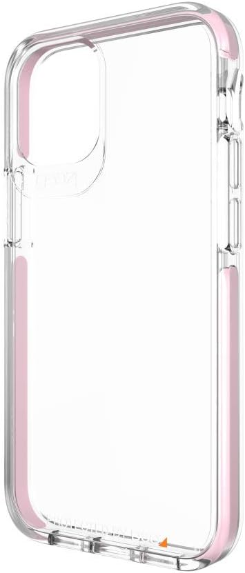 Gear4 ZAGG Piccadilly Phone Case Apple iPhone 12 Mini 5.4" - 13 ft Drop Protected & Crystal Clear - Rose Gold