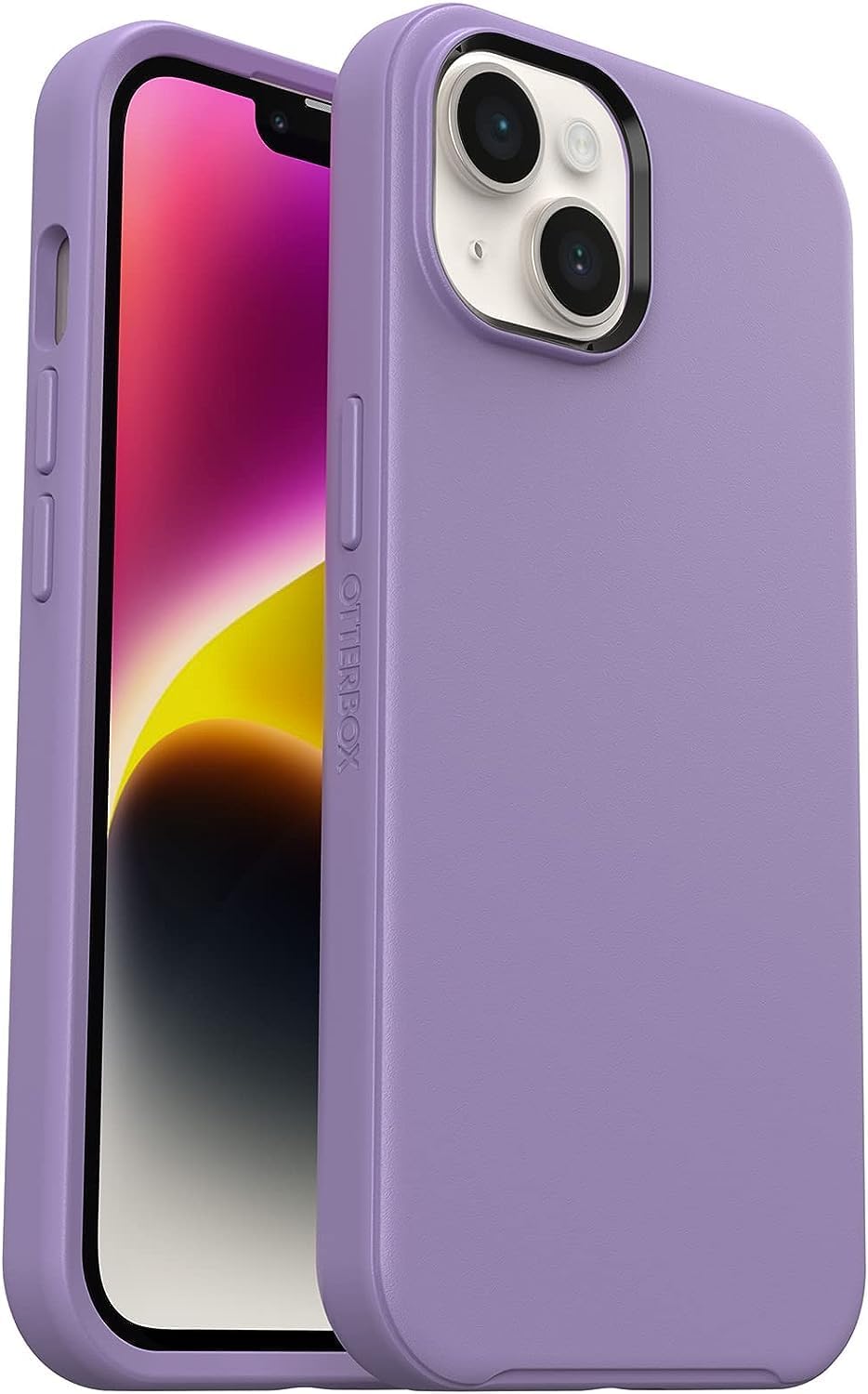 OtterBox Symmetry+ Series MagSafe Case for iPhone 14 and 13 , Drop Tested Sleek Design - You Lilac It (Purple)