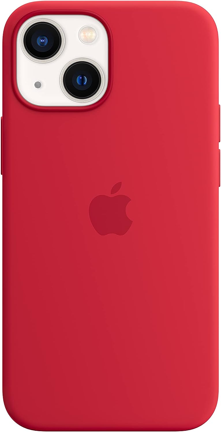 Apple Silicone Case with MagSafe for iPhone 13 Mini Scratches and Drop Protect (Red)