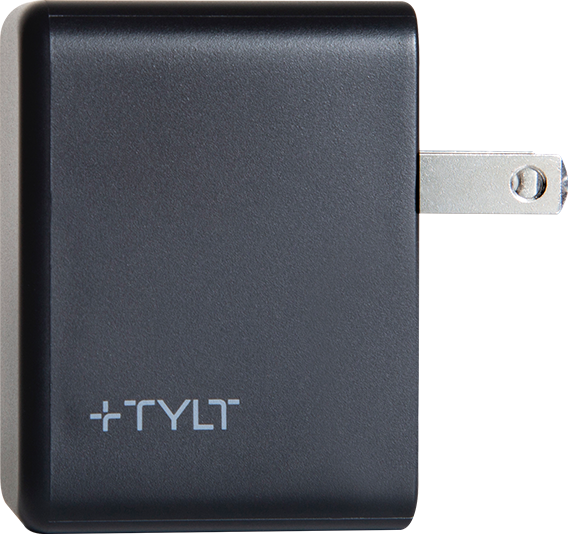 Tylt 20W Fast Charging Wall Charger for Full Power Delivery - Black