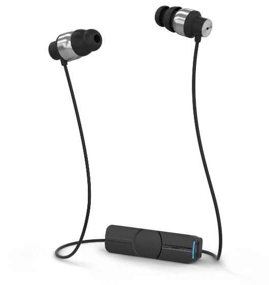 iFrogz Impulse Affordable Wireless In-Ear Headphones with 5 hrs Talk-time - Black/Silver