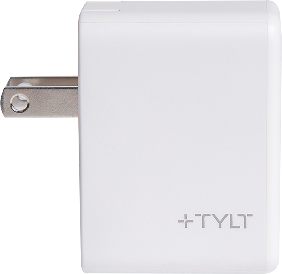 Tylt 20W Fast Charging Wall Charger for Full Power Delivery - White