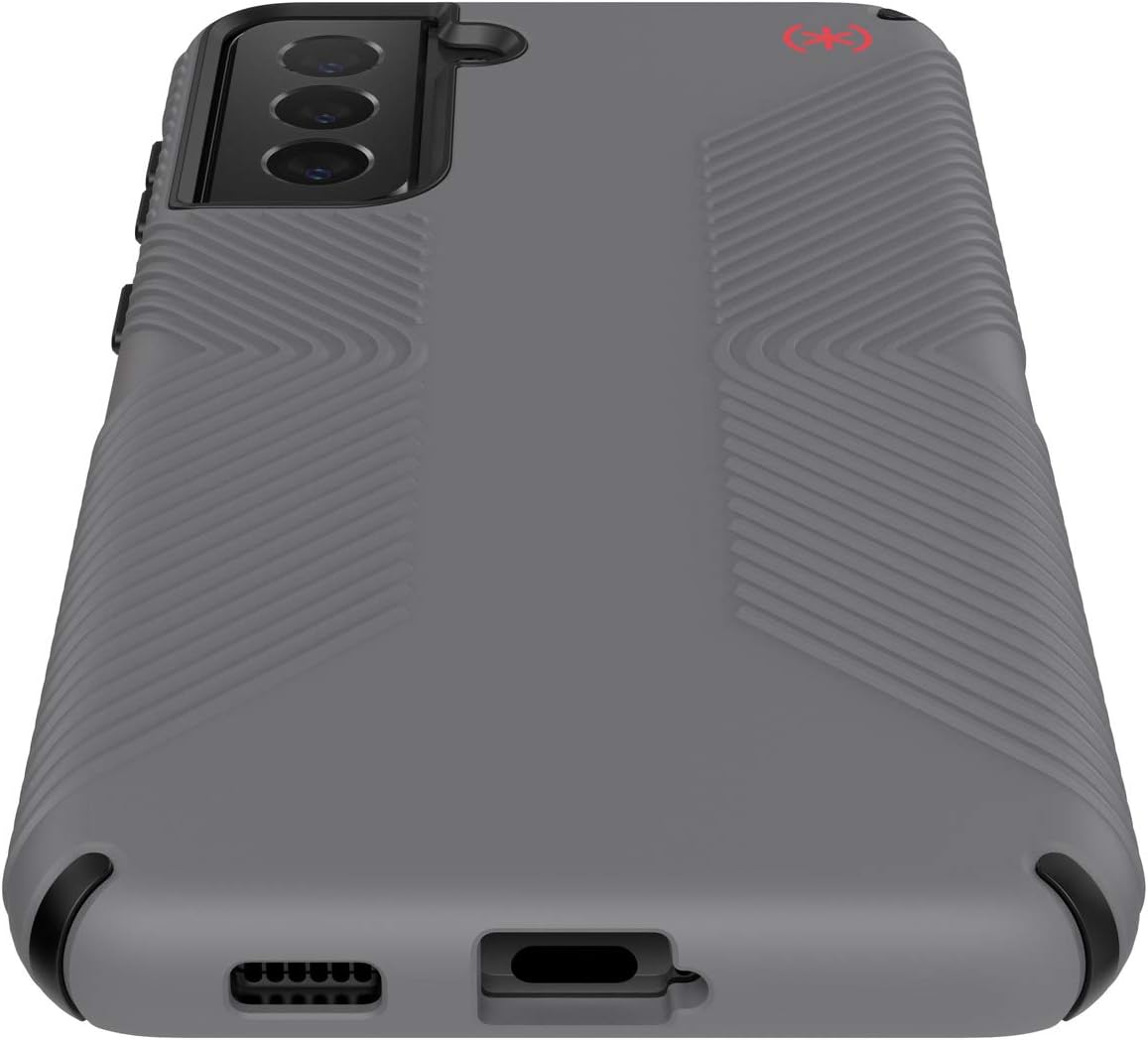 Speck Presidio2 Grip Case for Samsung Galaxy S21 Plus 5G with 13ft Drop Protection - Grey/Black