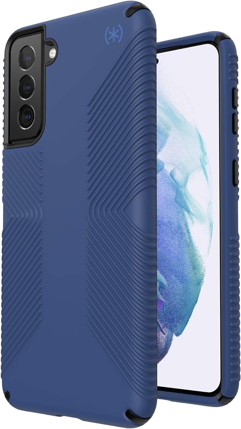 Speck Presidio2 Grip Case for Samsung Galaxy S21 Plus 5G with 13ft Drop Protection - Blue/Black