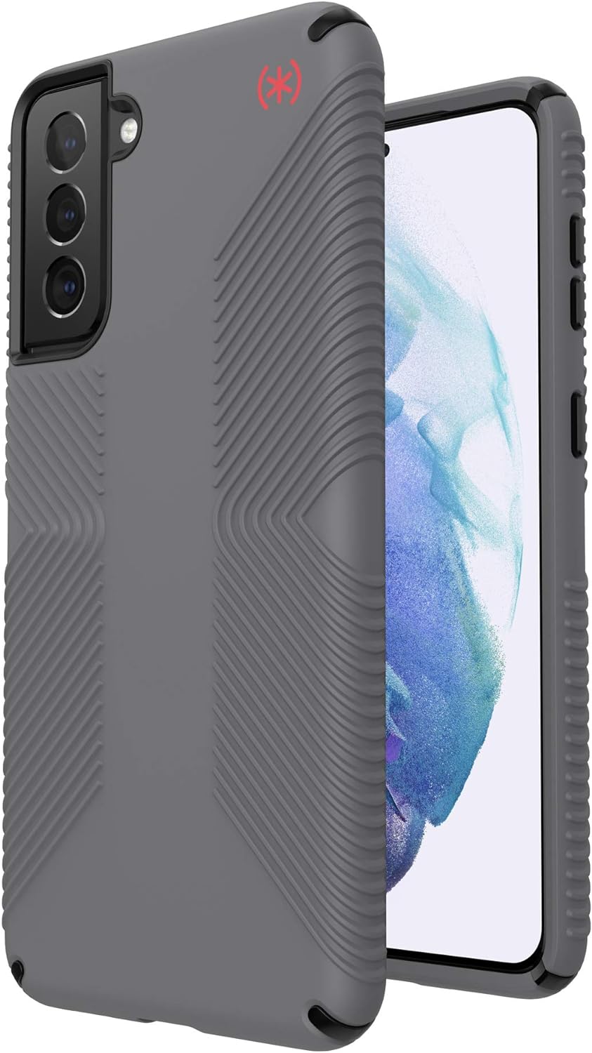 Speck Presidio2 Grip Case for Samsung Galaxy S21 Plus 5G with 13ft Drop Protection - Grey/Black
