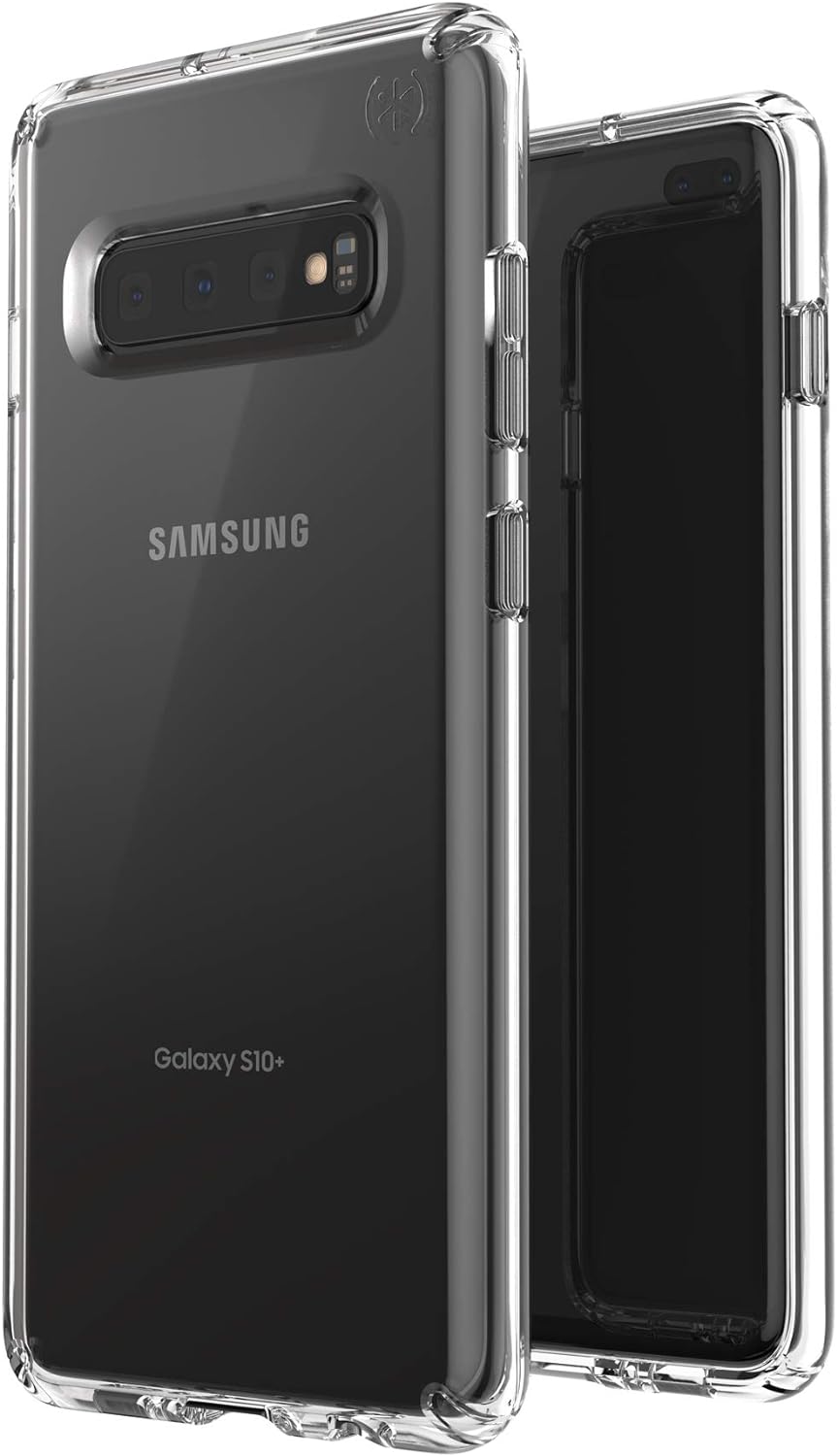 Speck Presidio Stay Clear Samsung Galaxy S10 Plus Case, 8ft Drop Protection - Clear