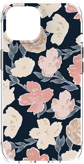 Body Glove Karma Floral MagSafe Case for Apple iPhone 14 & 13 - Blush Navy