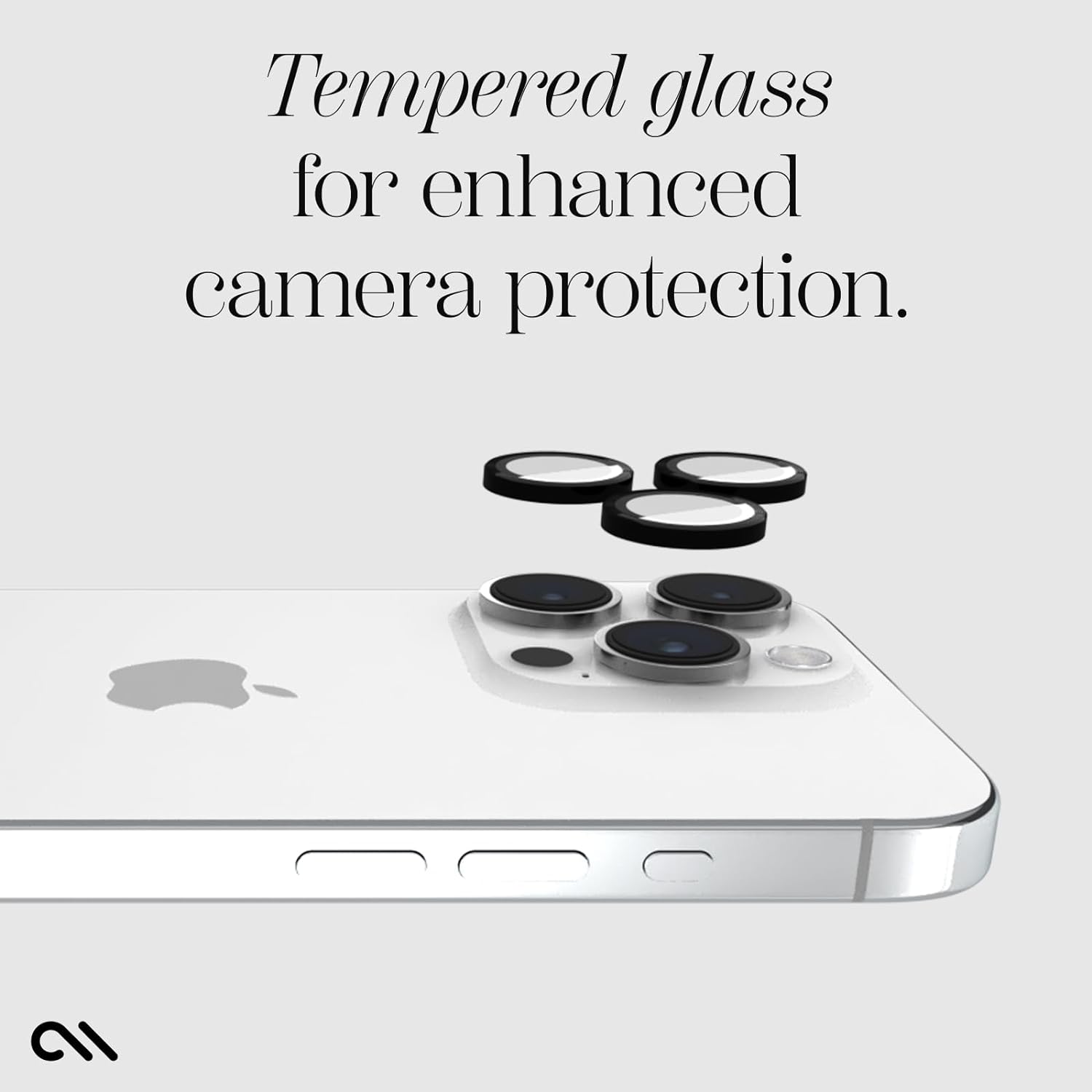 Case-Mate - Aluminum Ring Lens Protector for Apple iPhone 15 Pro / iPhone 15 Pro Max - Black