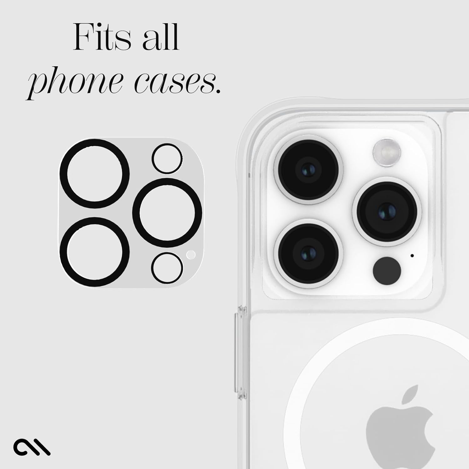 Case-Mate Rear Camera Lens Glass Protector for Apple iPhone 15 Pro / iPhone 15 Pro Max - Clear