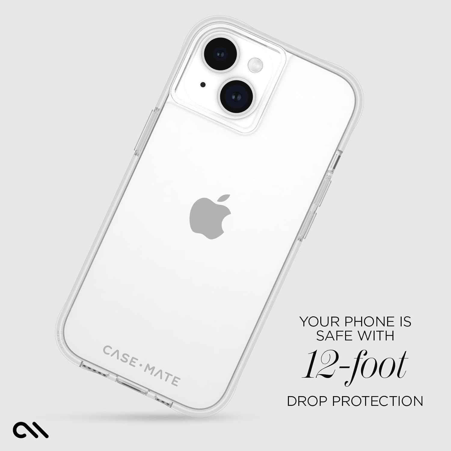 Case-Mate Tough Case for Apple iPhone 15 / iPhone 14 / iPhone 13 - Clear